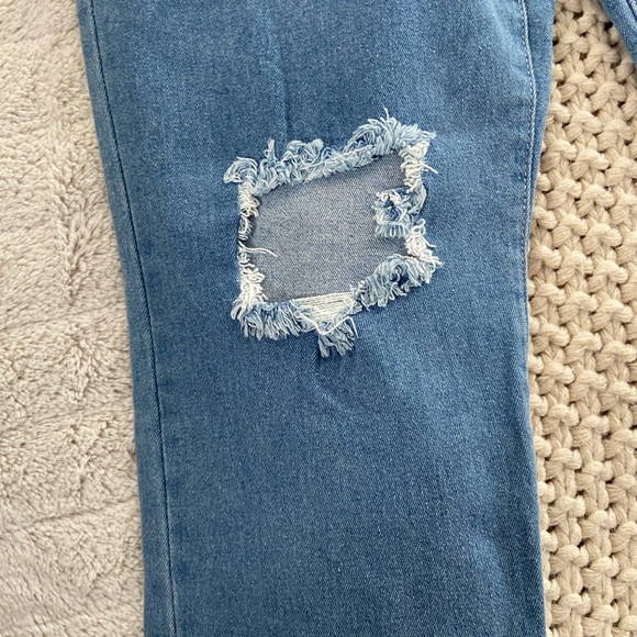 Refuge distressed high waist straight leg jeans,12 - Picture 5 of 13